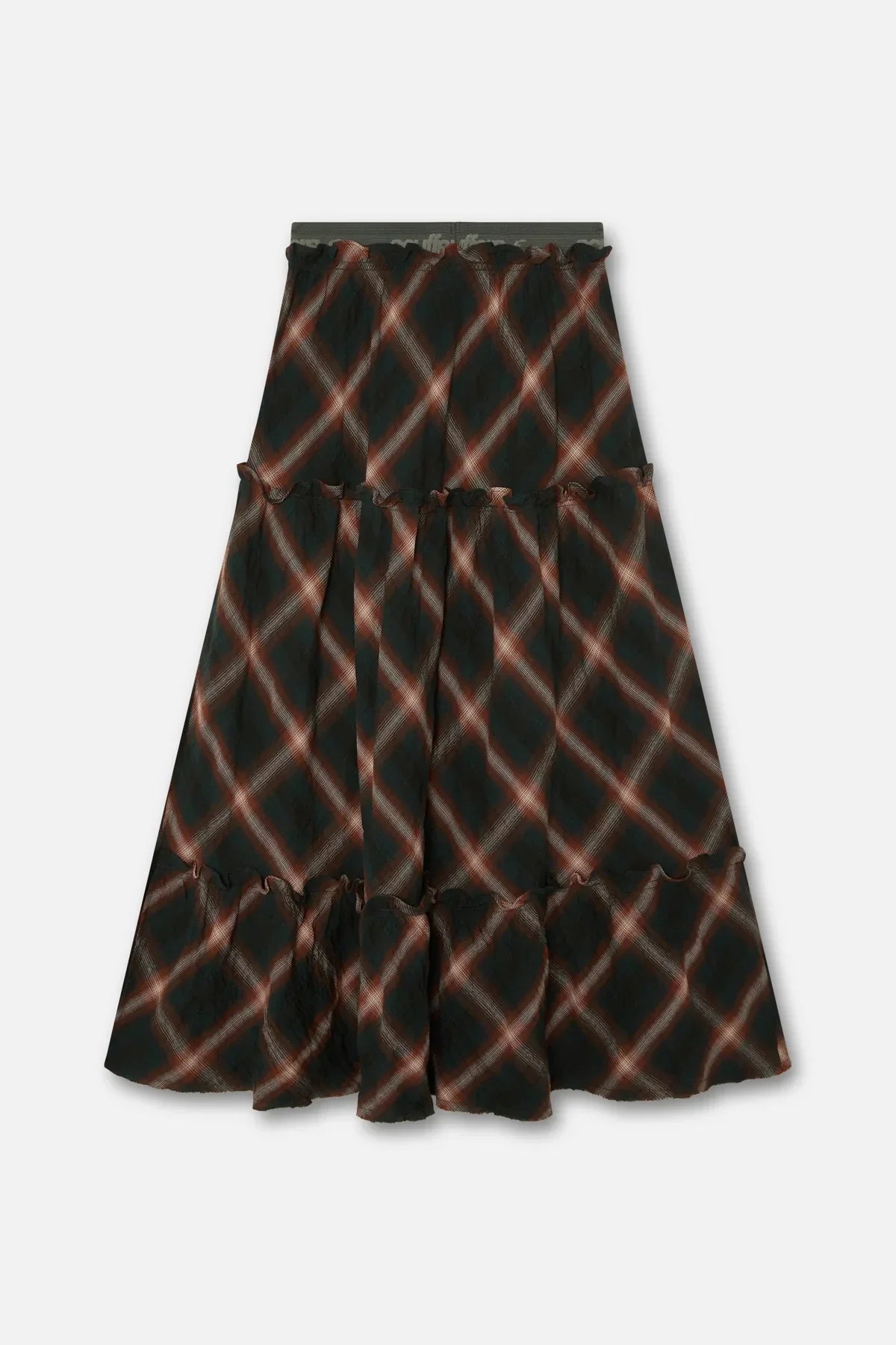 Scuffers Tartan Midi Skirt