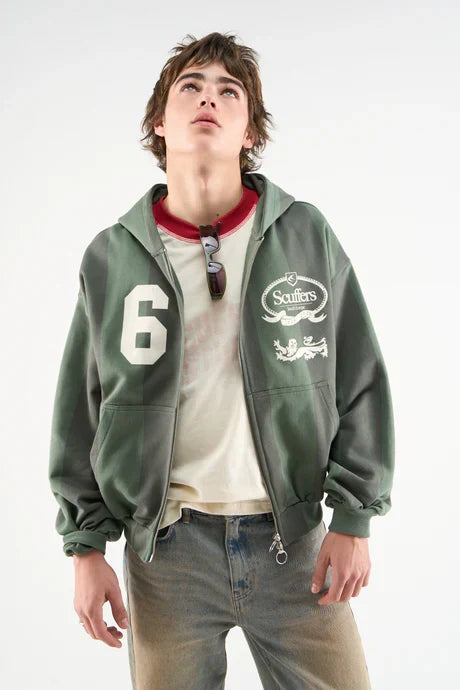 Scuffers Picadilly Green Zipper