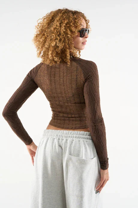 Scuffers Luci Brown Long sleeve