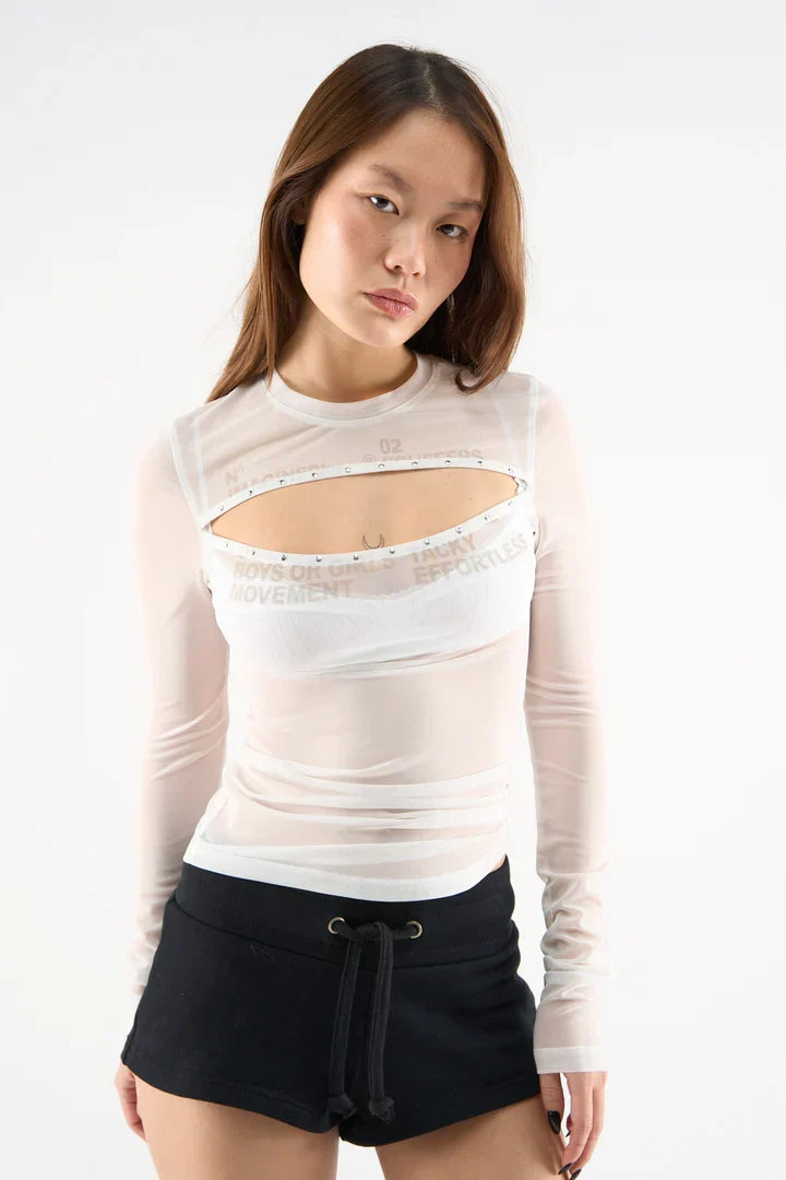 Scuffers Tane White Long sleeve