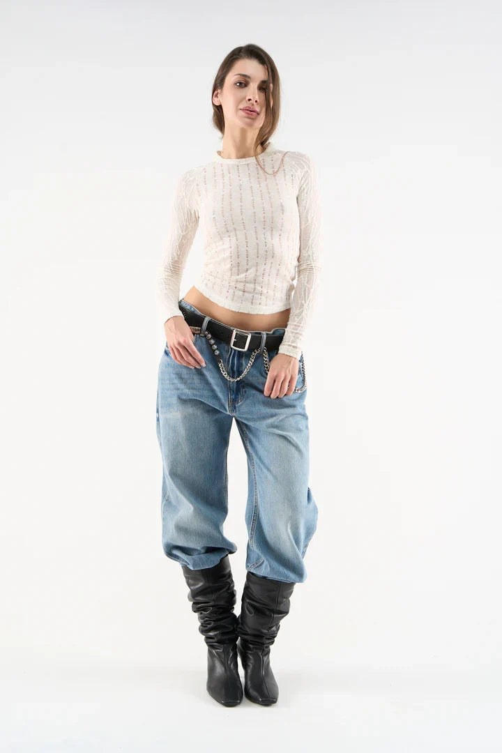 Scuffers Luci Ecru Long sleeve