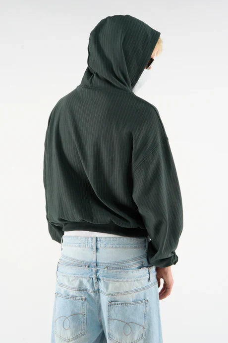 Scuffers Iconic Dark Green Pinstripe Hoodie