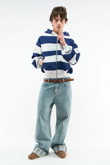 Scuffers Club Navy Zipper