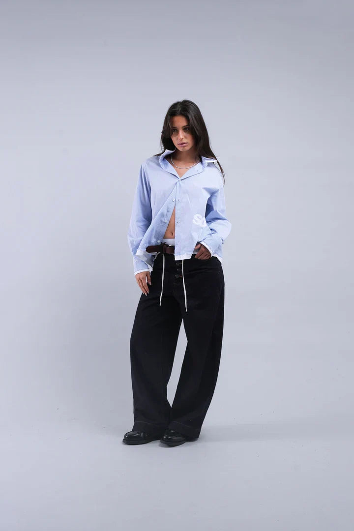 Scuffers Broke Striped Shirt