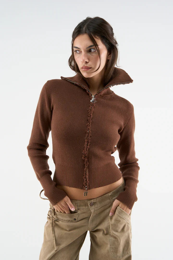 Scuffers Nusa Brown Zipper