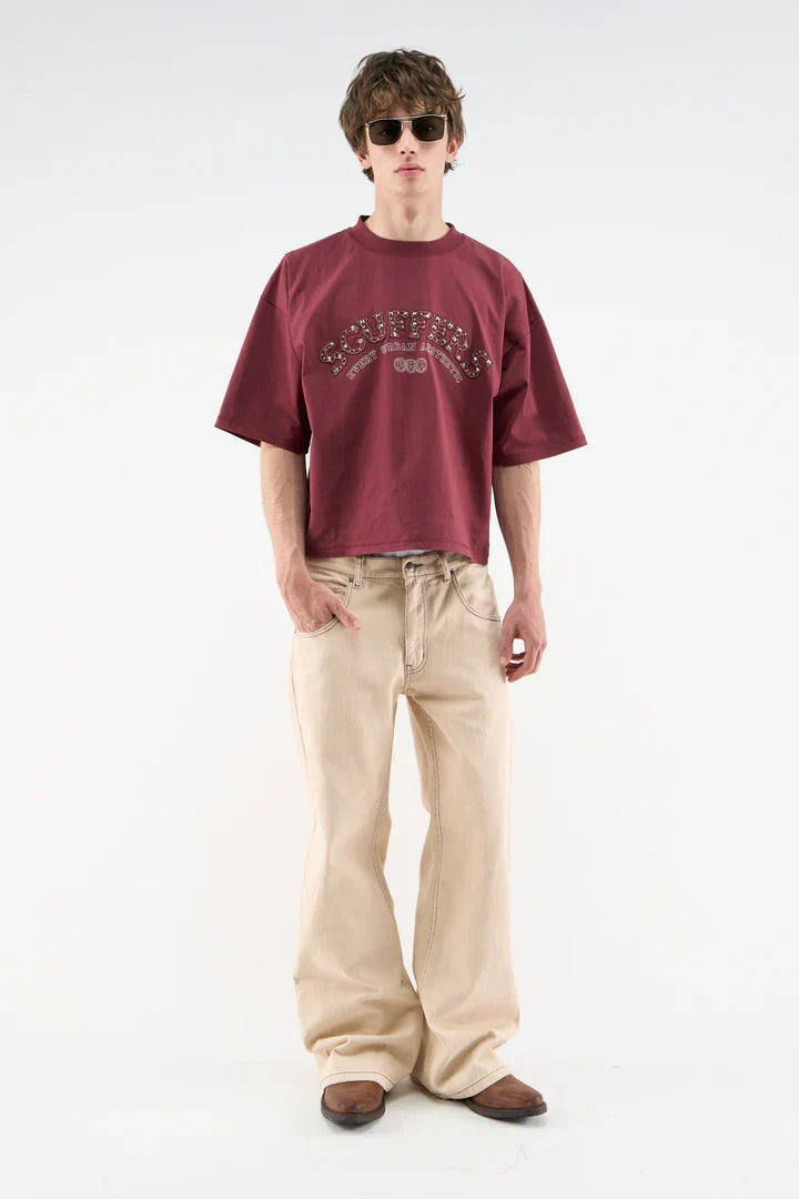 Scuffers Chief Burgundy T-Shirt