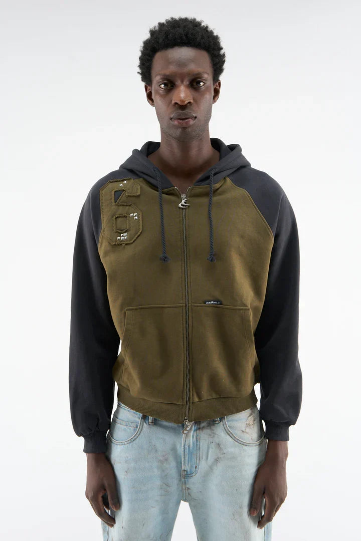 Scuffers Inside Green Zipper