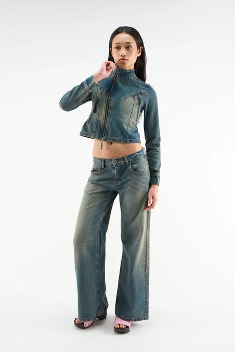 Scuffers Marlen Washed Blue Jacket