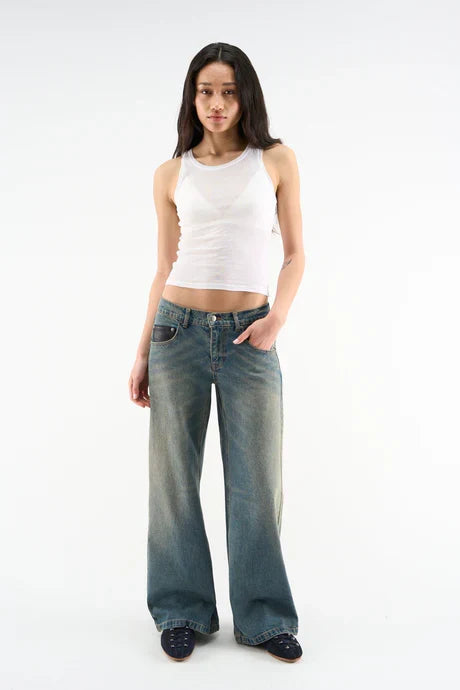 Scuffers Marlen Washed Blue Pants