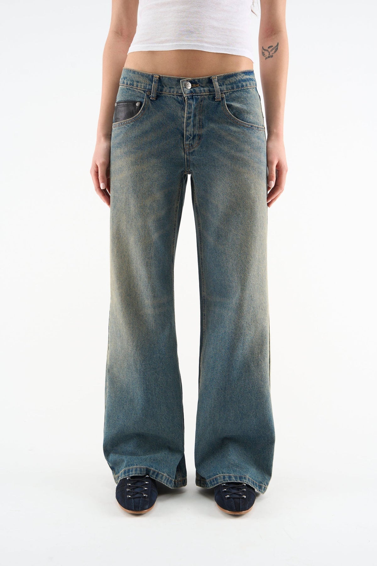 Scuffers Marlen Washed Blue Pants