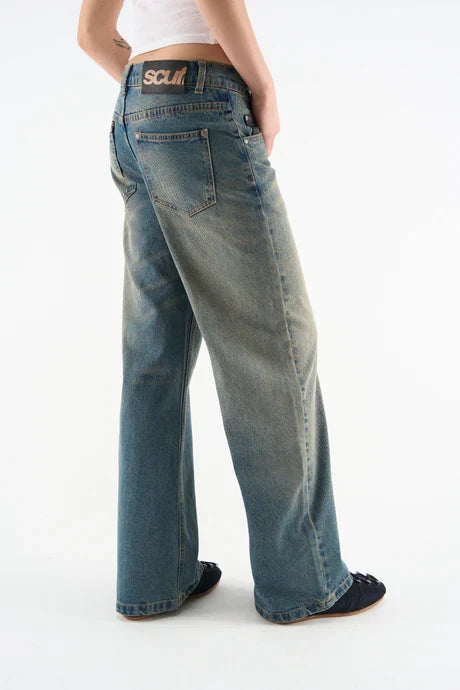 Scuffers Marlen Washed Blue Pants