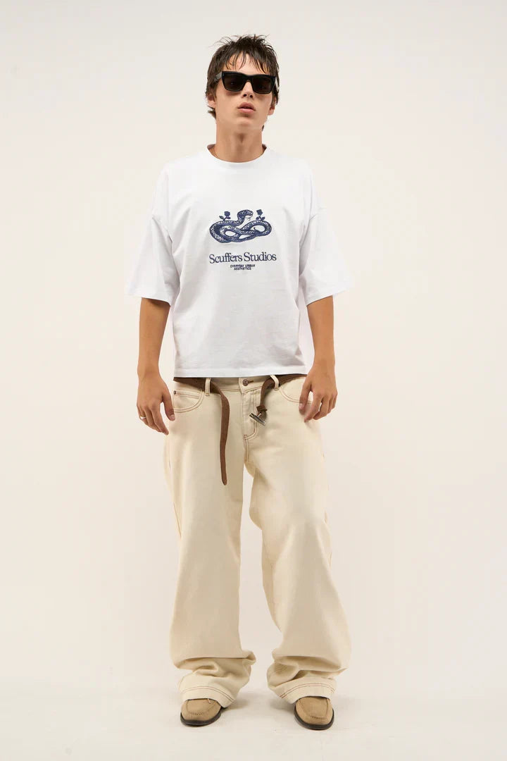 Scuffers Snake White T-Shirt