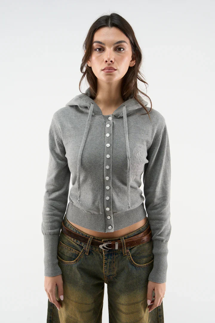Scuffers Route Light Grey Knit Zipper