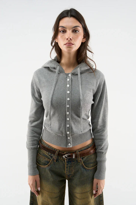 Scuffers Route Light Grey Knit Zipper
