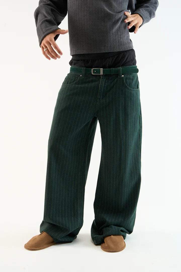 Scuffers Pinstripe Carrie Green Pants
