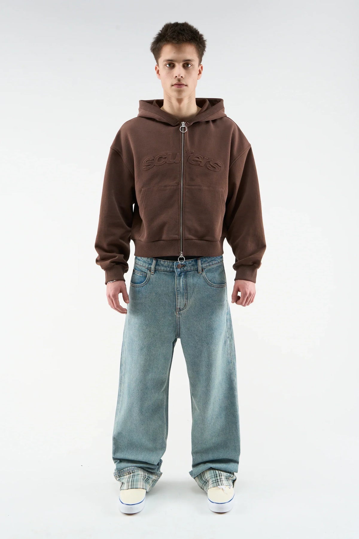 Scuffers Bullet Brown Zipper