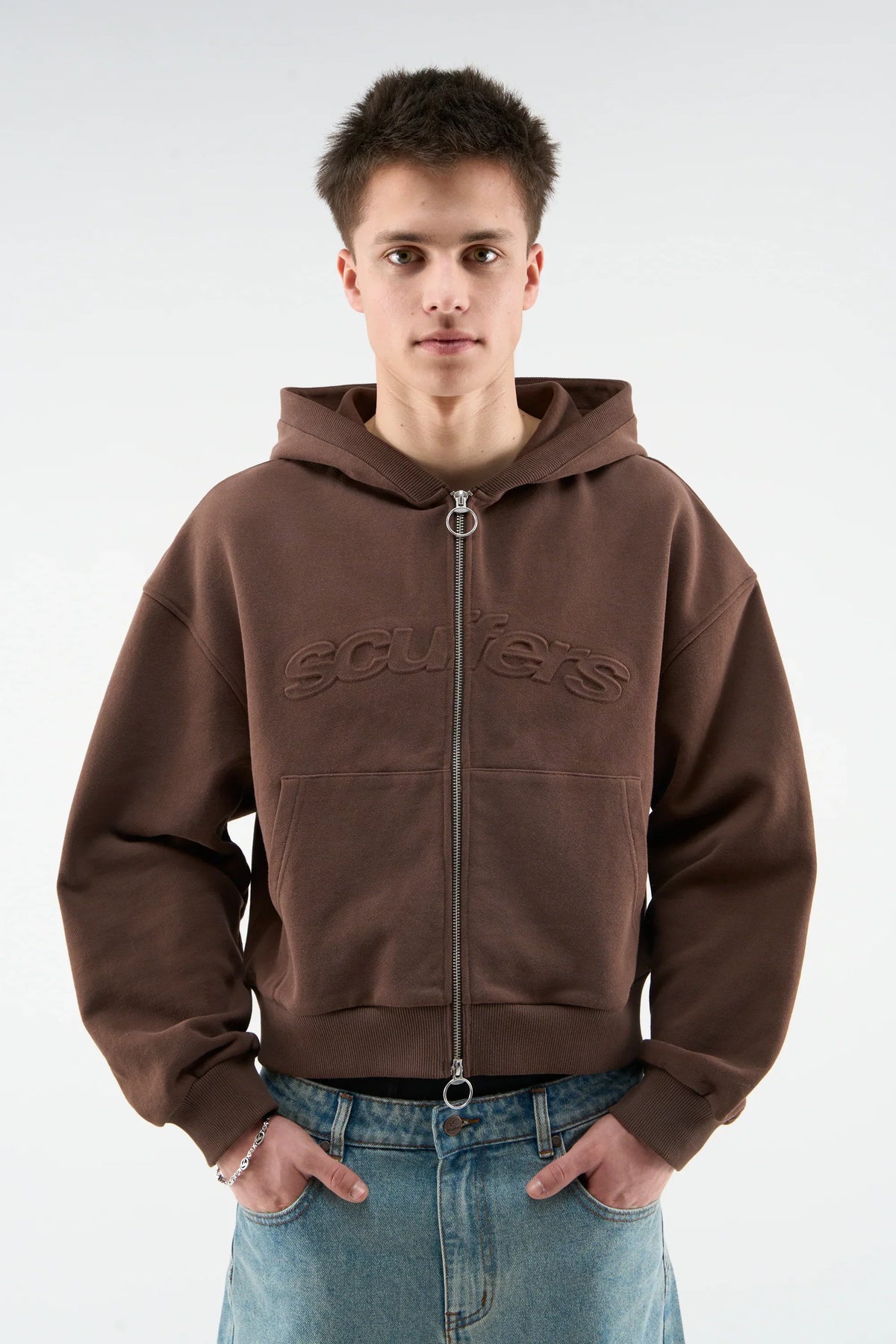 Scuffers Bullet Brown Zipper