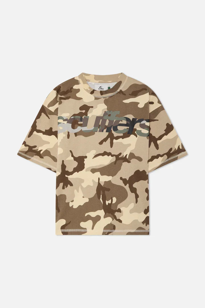 Scuffers Double Camo Brown T-Shirt
