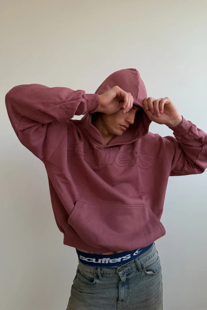 Scuffers Raw Burgundy Hoodie