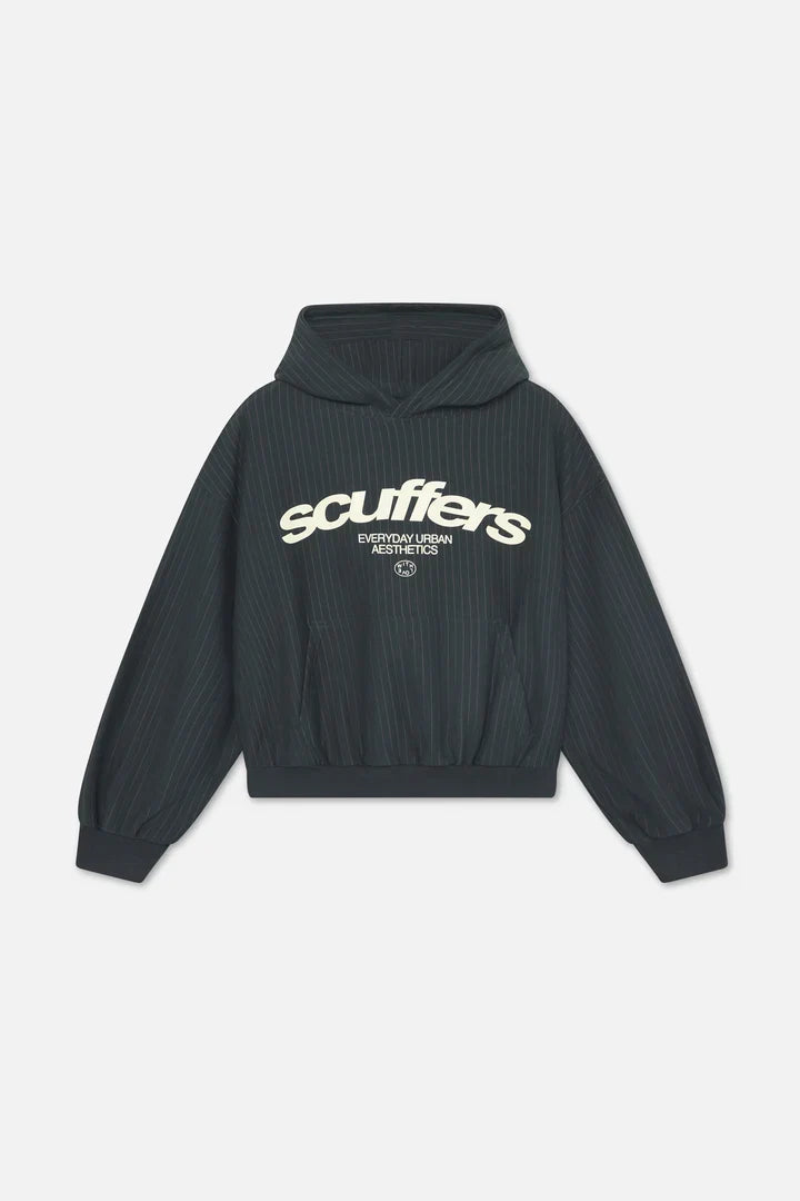 Scuffers Iconic Dark Green Pinstripe Hoodie