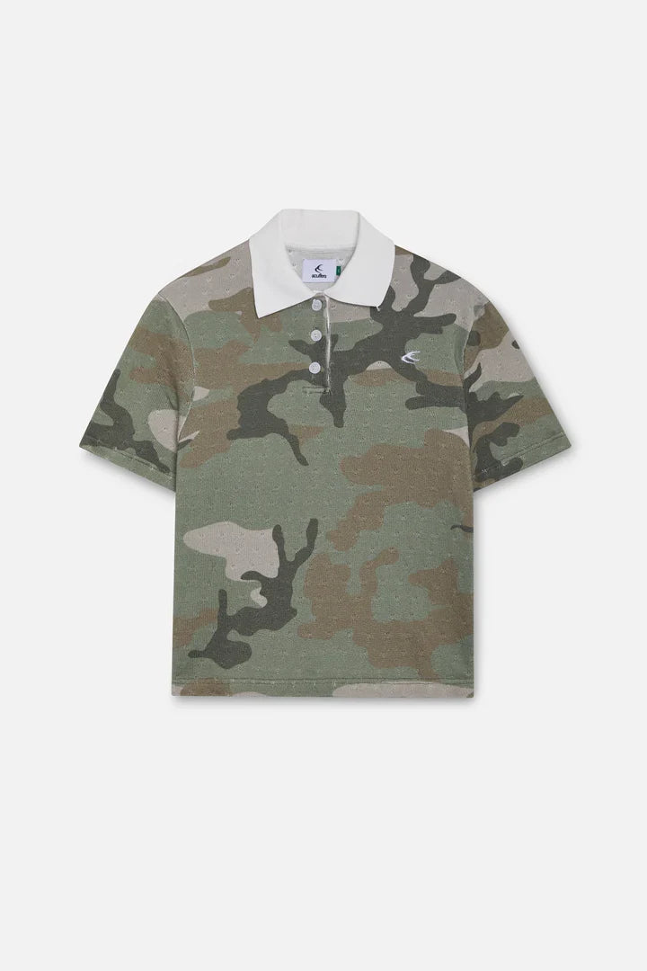 Scuffers Openwork Camo Polo