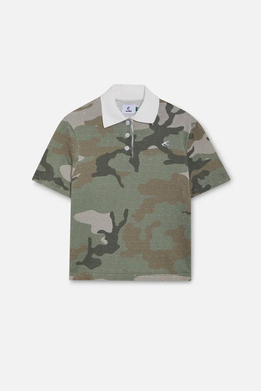 Scuffers Openwork Camo Polo