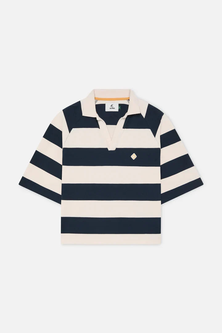 Scuffers Signature Navy Striped Polo