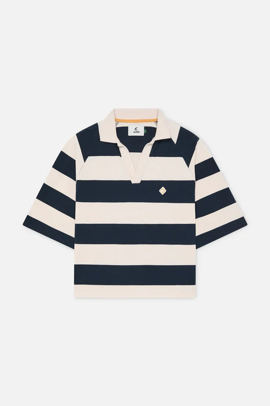 Scuffers Signature Navy Striped Polo