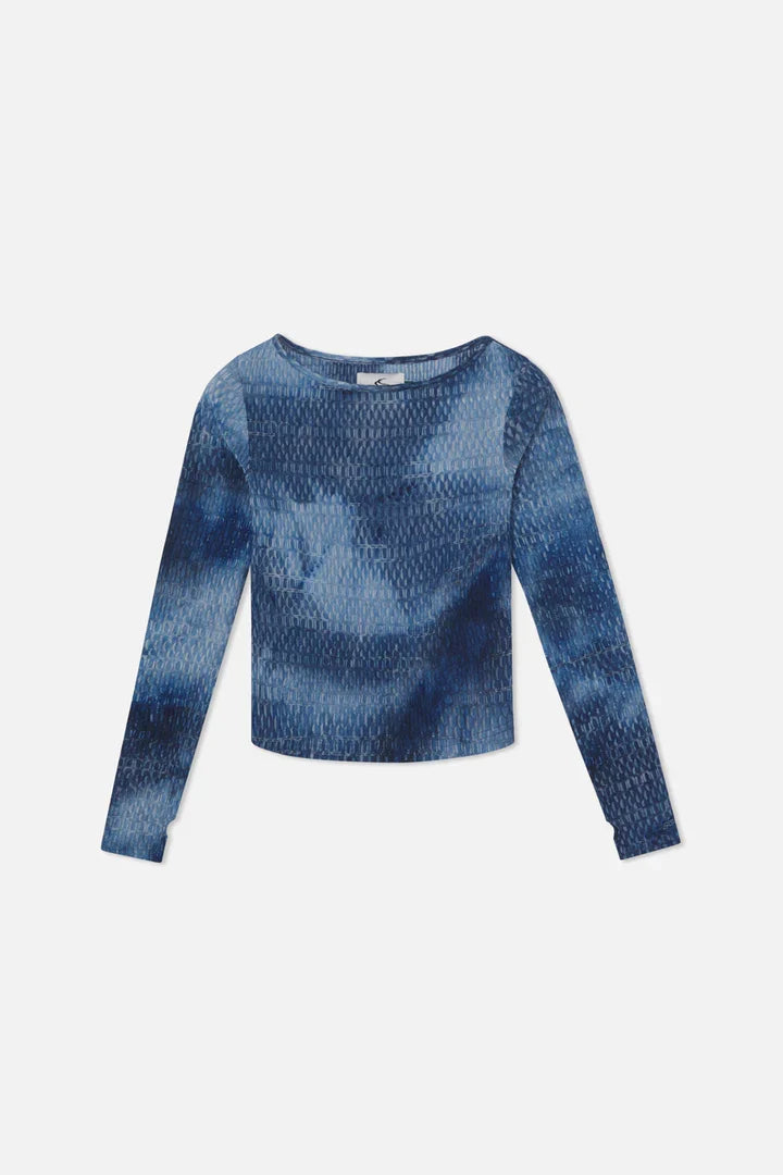 Scuffers Text Blue Long sleeve