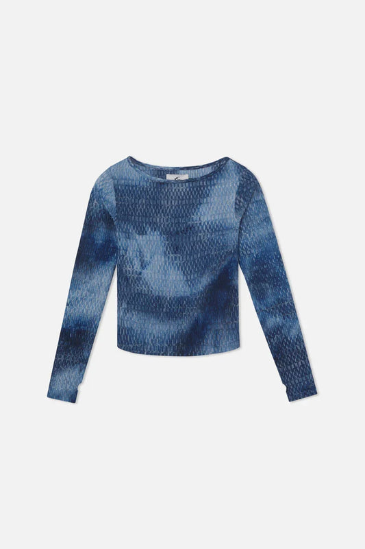 Scuffers Text Blue Long sleeve