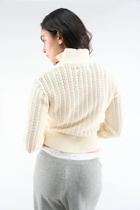 Scuffers Stormy Ecru Zipper